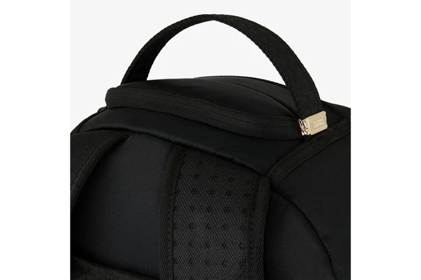 SHARK CENTRAL BLACK NYLON GRAY EMBOSSED BACKPACK 