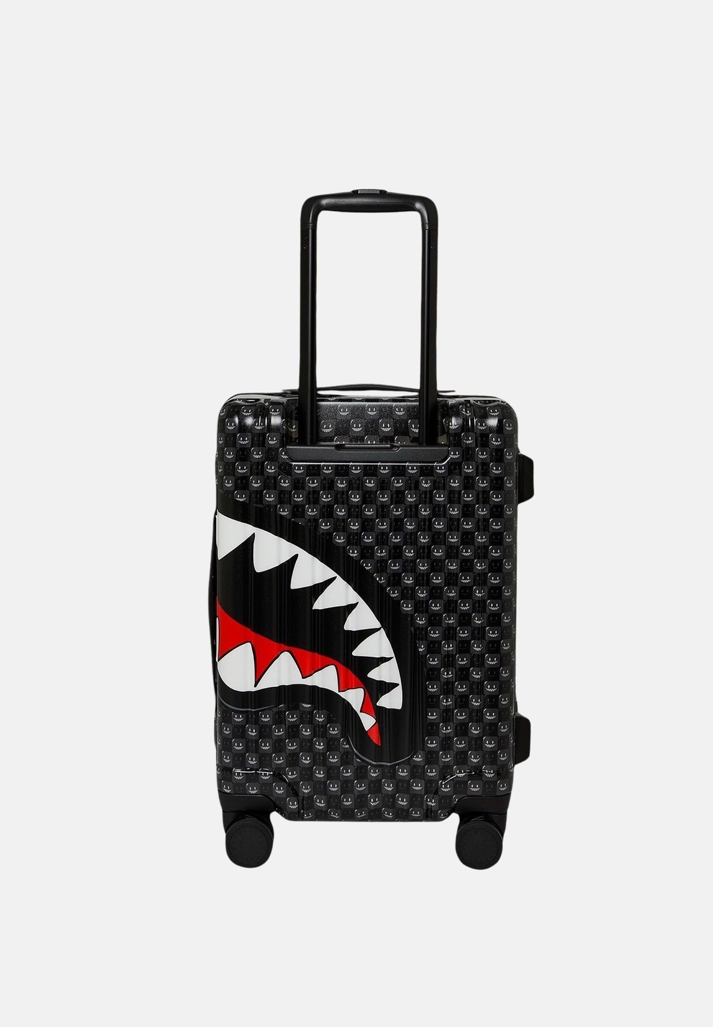 SHARKS IN PARIS WTF BUBBLY BLACK CHECK CARRY-ON LUGGAGE 