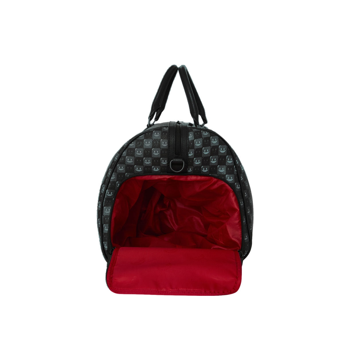 SHARKS IN PARIS WTF BUBBLY BLACK CHECK DUFFLE 