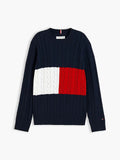 TOMMY HILFIGER COTTON CABLE SWEATER