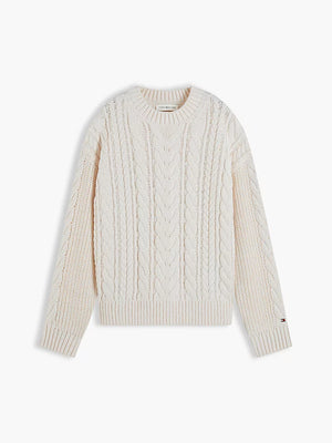 TOMMY HILFIGER HEAVY COTTON CABLE SWEATER