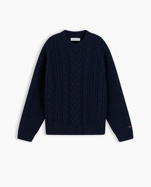 TOMMY HILFIGER HEAVY COTTON CABLE SWEATER