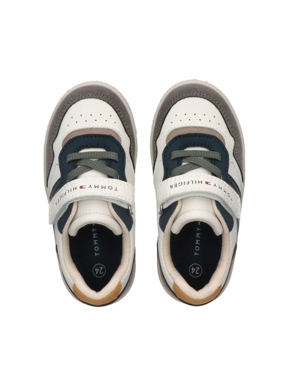 SNEAKER BASSA LACCI/VELCRO 