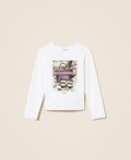 TWINSET T-SHIRT M/L CON STAMPA FOTOGRAFICA