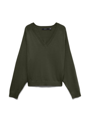 VERO MODA VMHOLLY KARIS LS V-NECK PULLOVER BOO