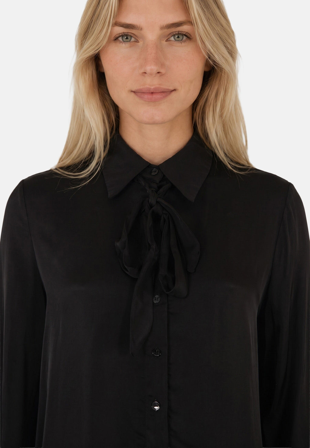 CAMICIA DONNA CON FIOCCO COLLO 