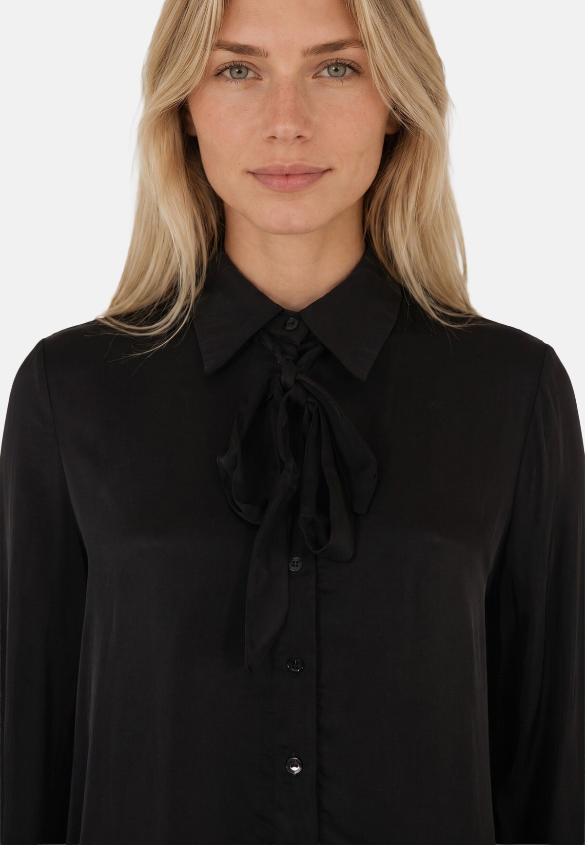 CAMICIA DONNA CON FIOCCO COLLO 