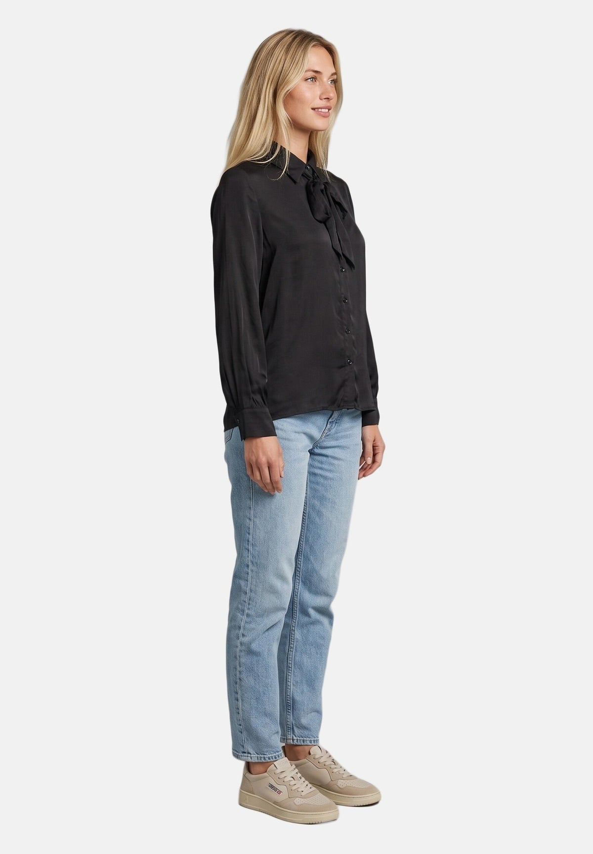CAMICIA DONNA CON FIOCCO COLLO 