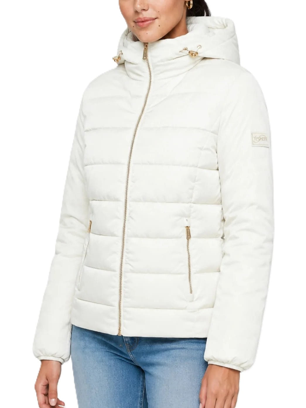 GIUBBINO DONNA TRAPUNTATO CON FINTO GILET STAC. 
