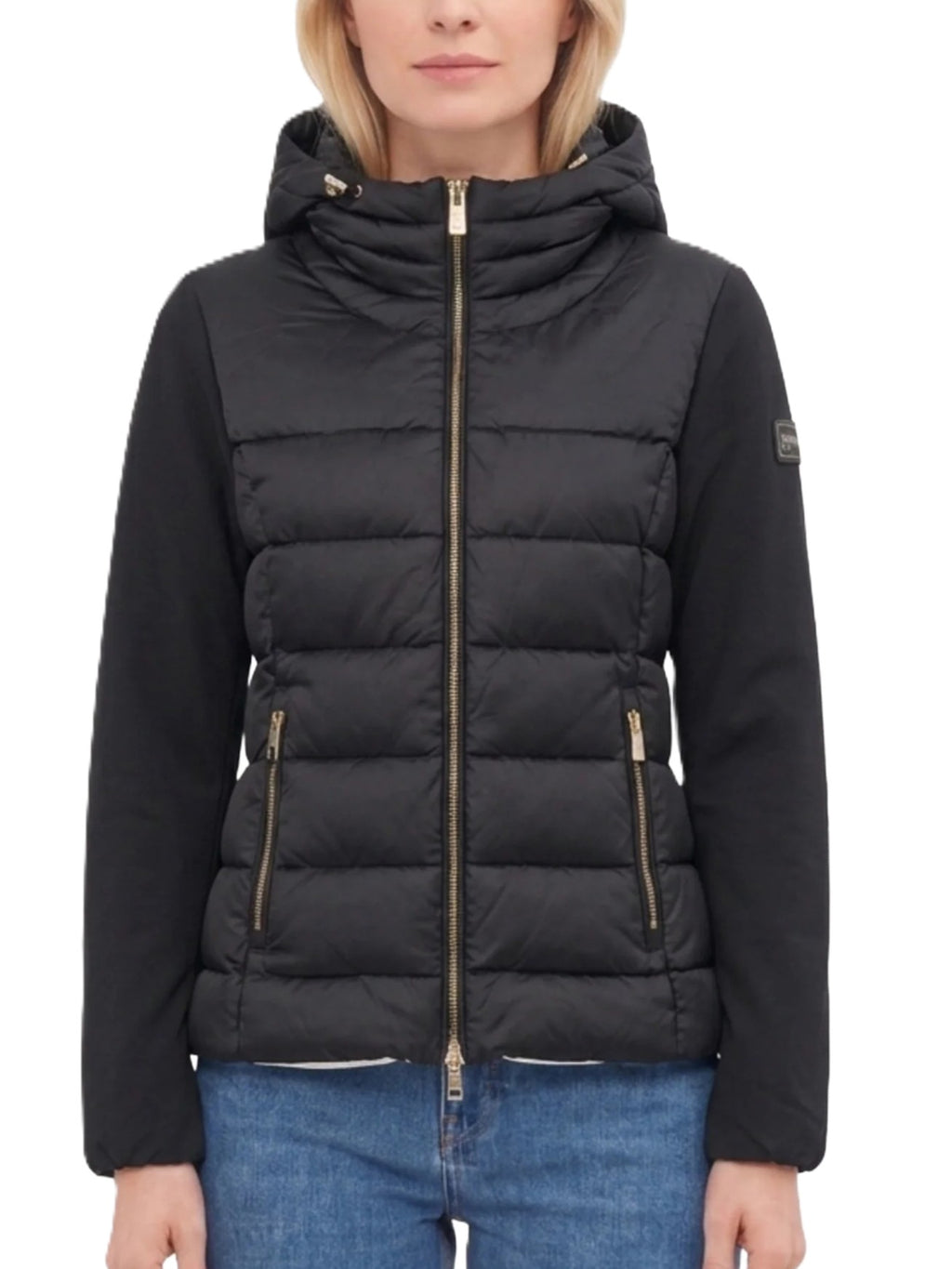 GIUBBINO DONNA TRAPUNTATO CON FINTO GILET STAC. 