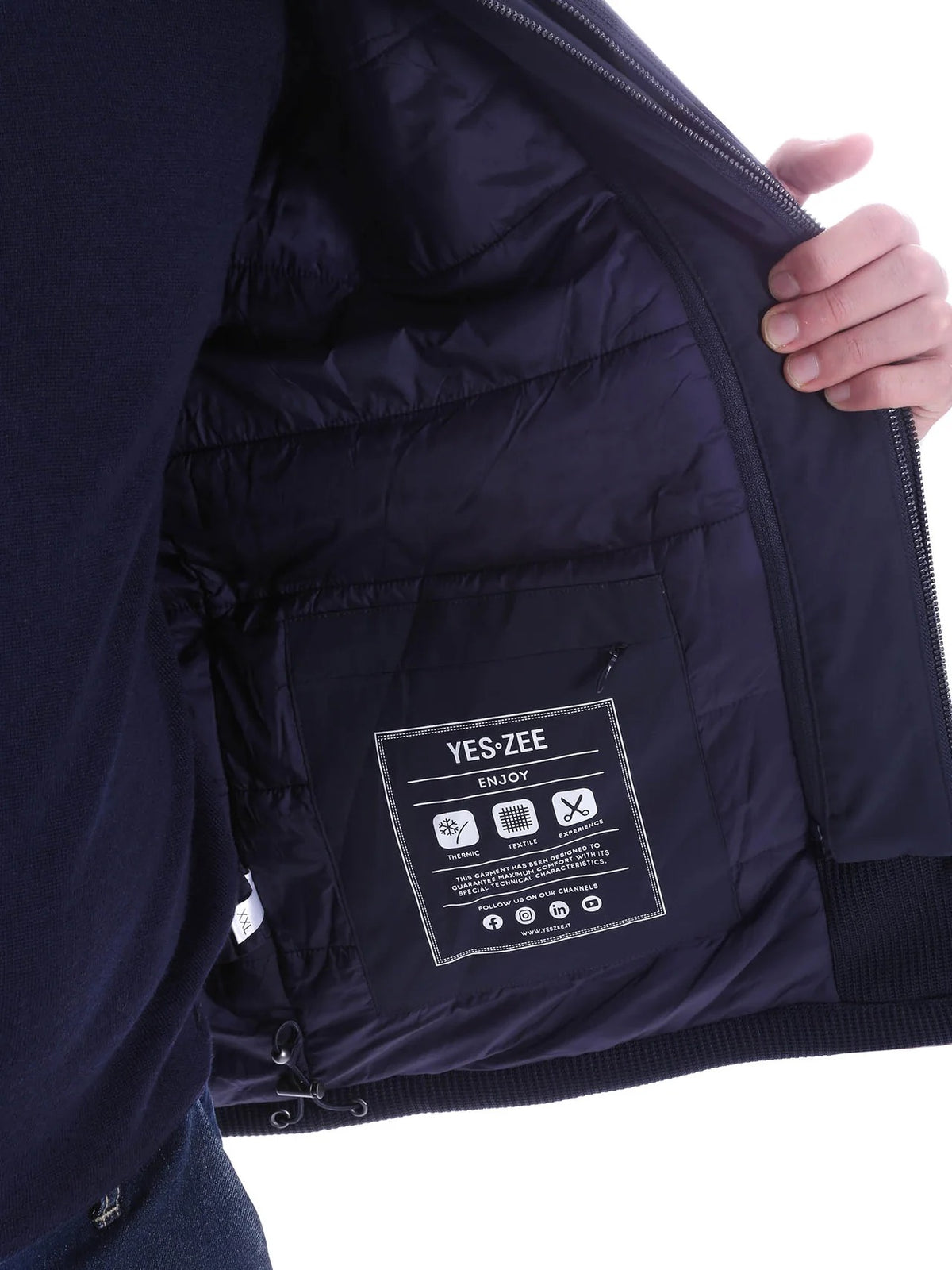 GIUBBINO UOMO IN MAGLINA TECNICA, INS.SOFTSHELL 