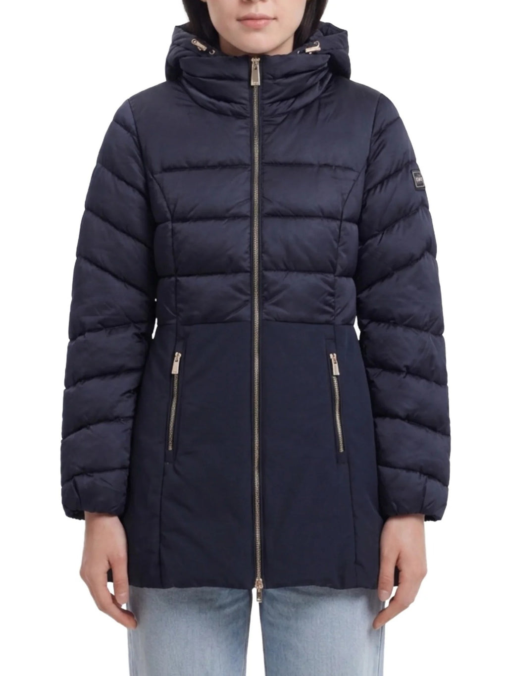 CAPPOTTO DONNA TRAPUNTATO CON FINTO GILET STAC. 