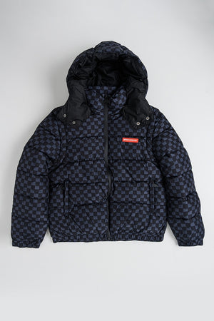 SPRAYGROUND DRIP CHECK DETACH SLEEVE DOWN JKT J