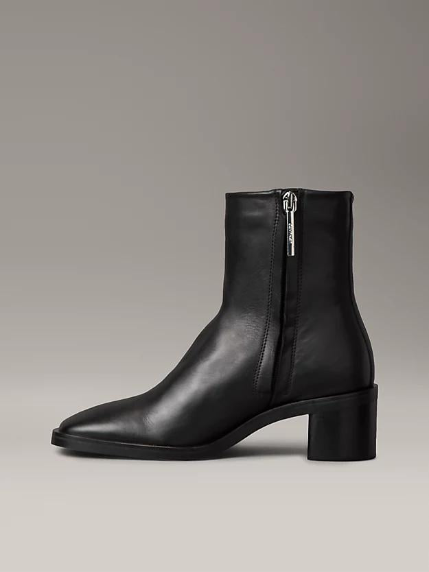 BLOCK HEEL ZIP BOOT 