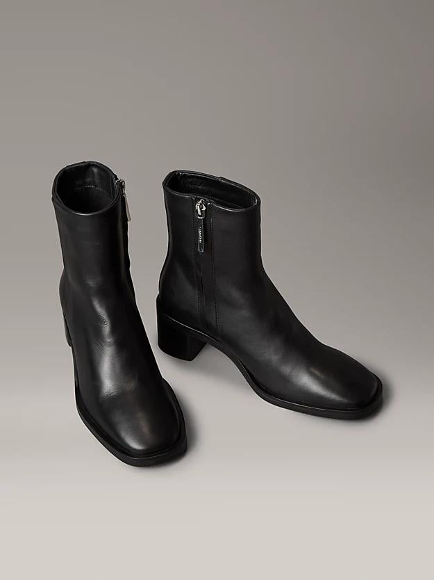 BLOCK HEEL ZIP BOOT 