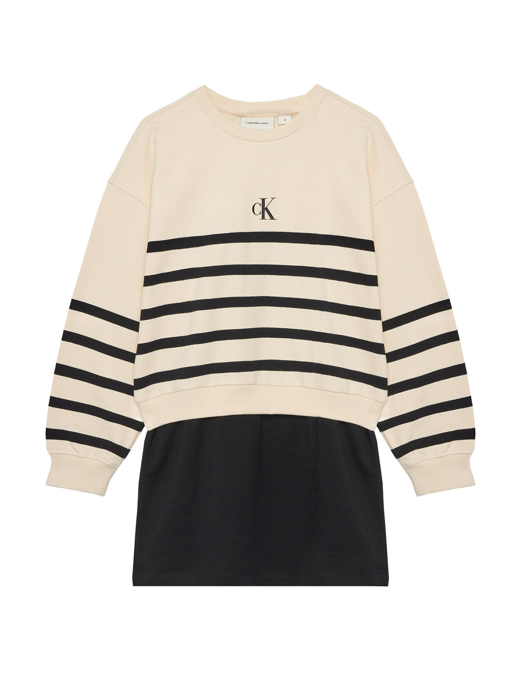 CK LS RELAXED TERRY DRESS 