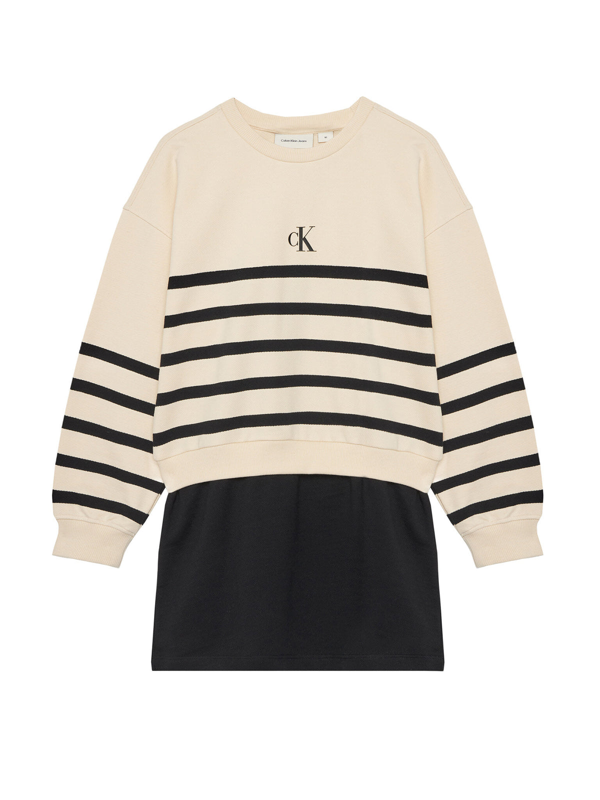 CK LS RELAXED TERRY DRESS 