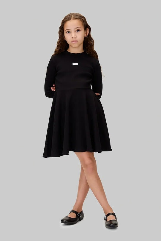 RIB LS DRESS 