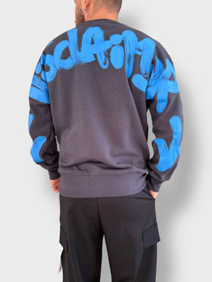 DISCLAIMER MAGLIA UOMO GIROCOLLO IN FELPA