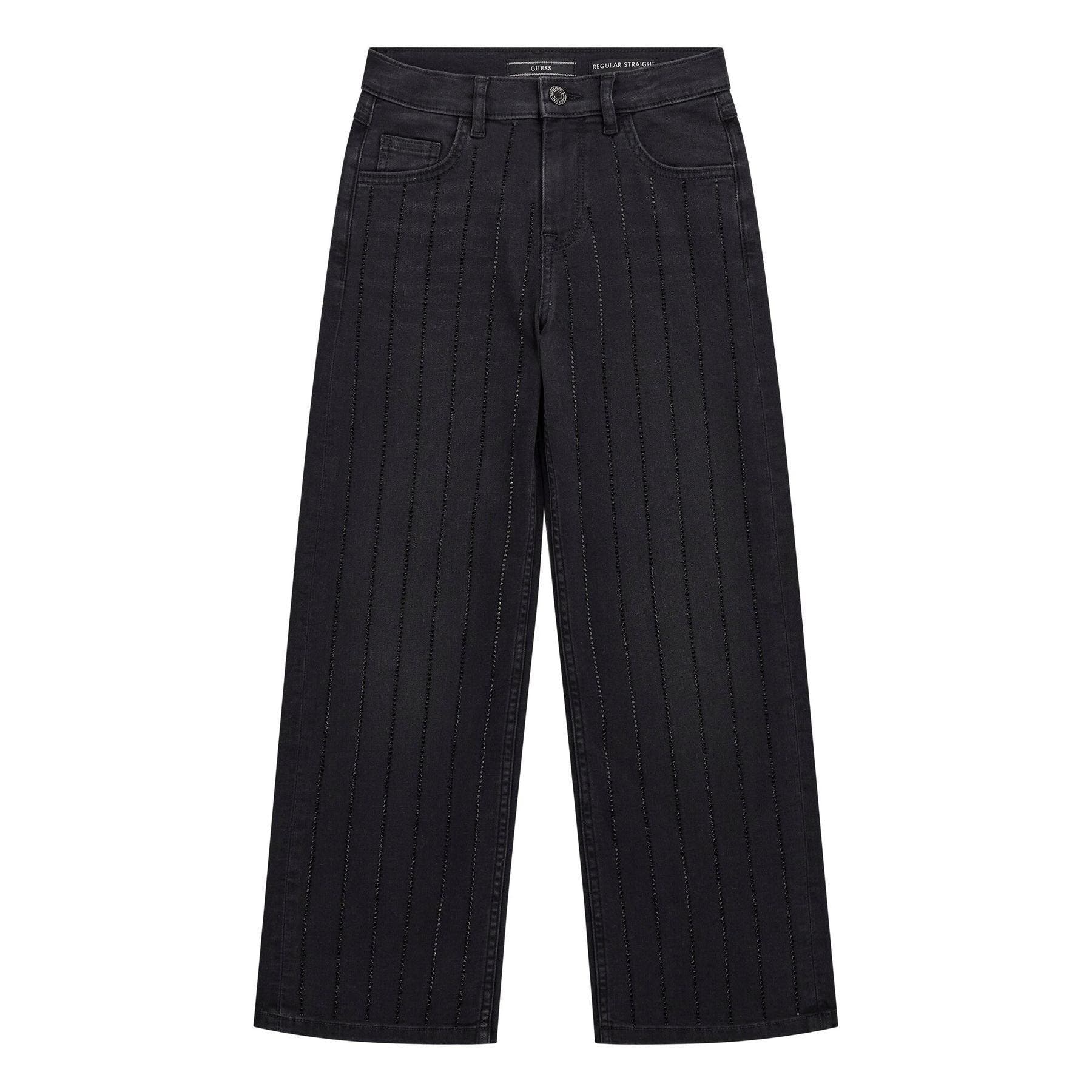 90S BLK STR DNM PANTS W/RH 