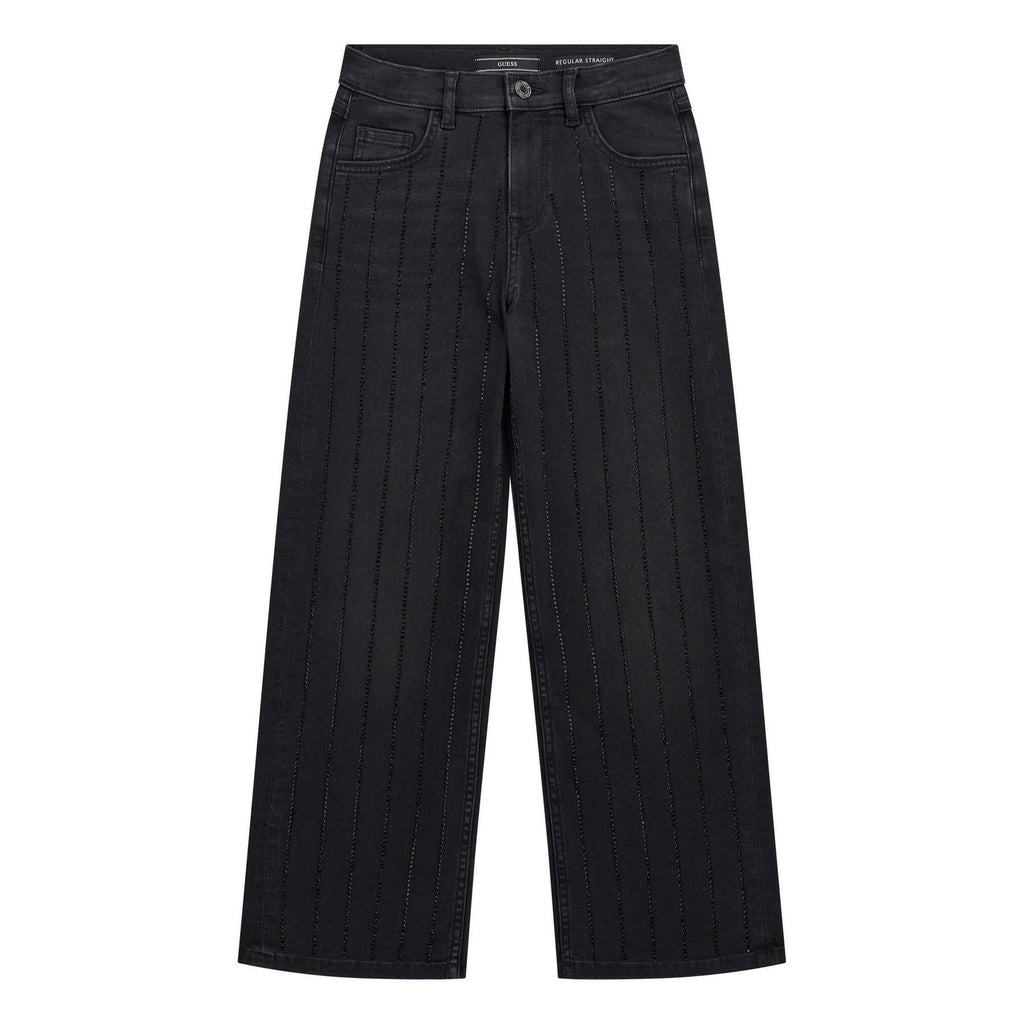 90S BLK STR DNM PANTS W/RH 