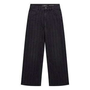 GUESS 90S BLK STR DNM PANTS W/RH