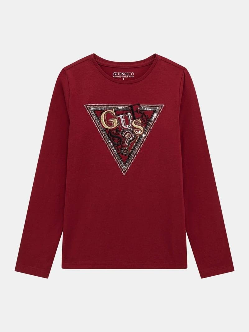 LS T-SHIRT W/SEQUINS 
