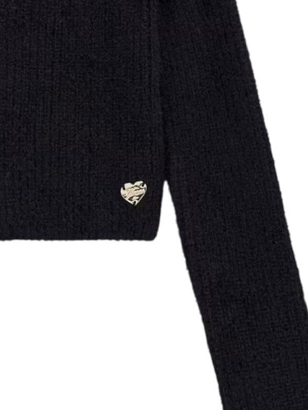 SWEATER LS CROP TOP ZIPPER 
