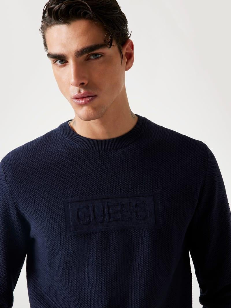 HARRISON CN LS STITCH LOGO SWT 