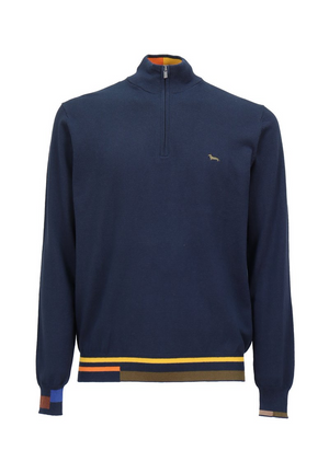 HARMONT & BLAINE HALF ZIP DETTAGLI BLOCK