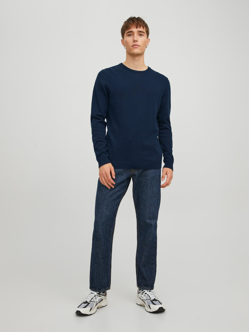 JJEBASIC KNIT CREW NECK NOOS 