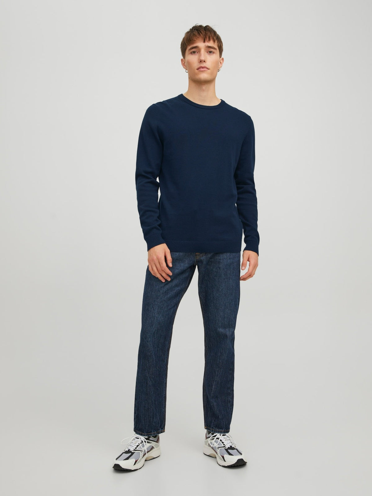 JJEBASIC KNIT CREW NECK NOOS 