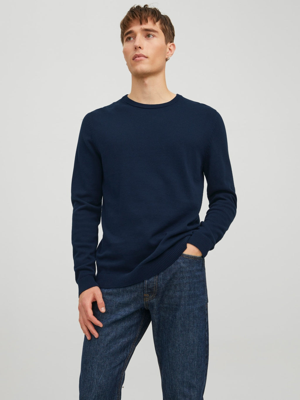 JJEBASIC KNIT CREW NECK NOOS 