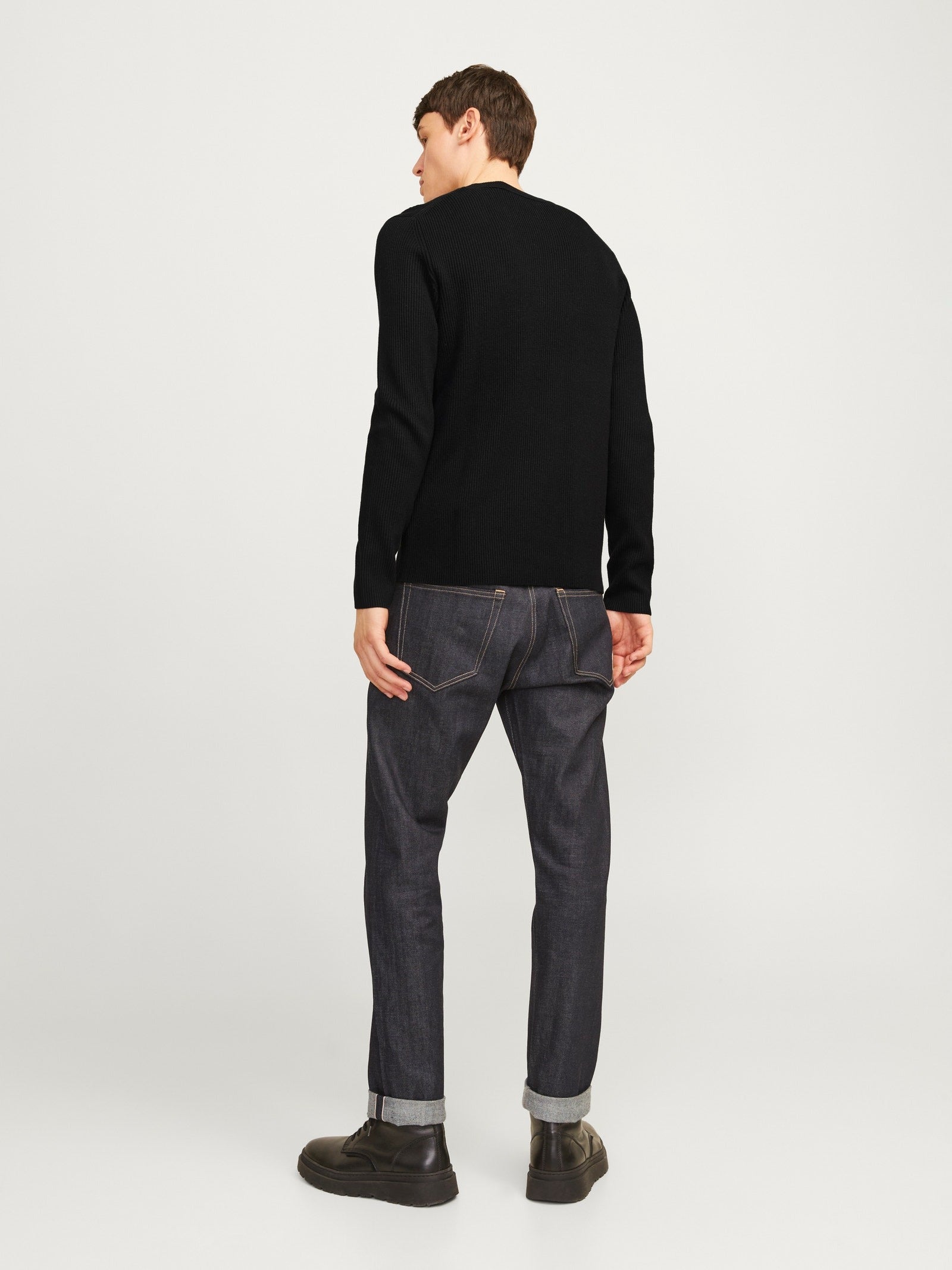 JJEPERFECT KNIT CREW NECK LN 