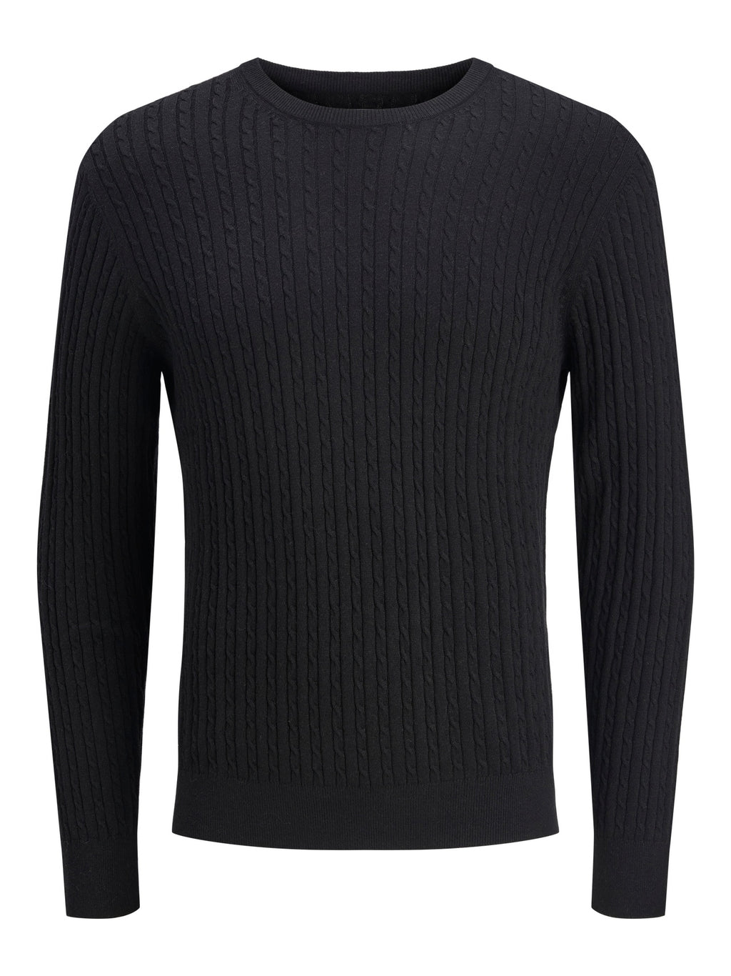 JJEEMIL KNIT CABLE CREW NECK NOOS 