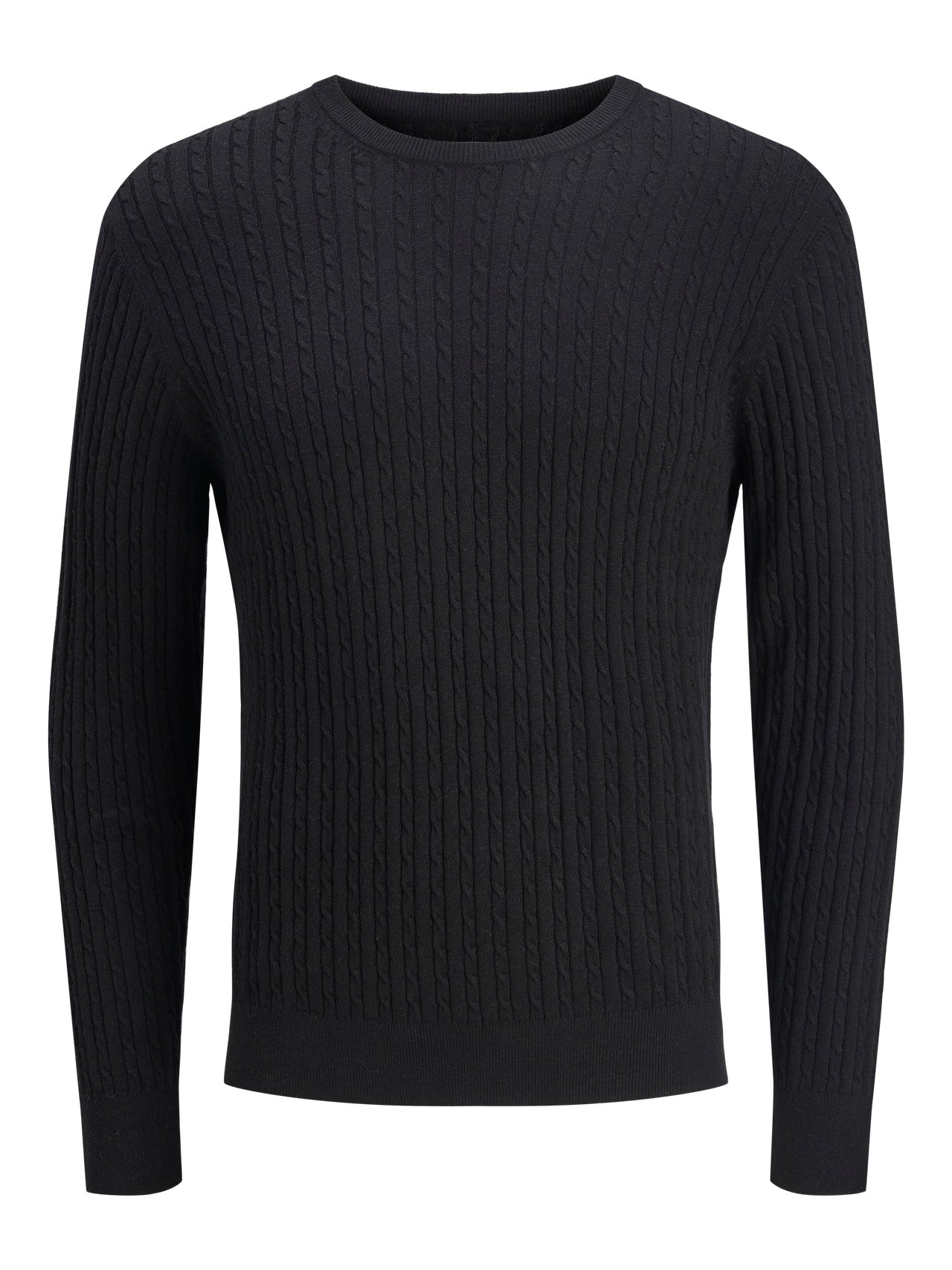 JJEEMIL KNIT CABLE CREW NECK NOOS 