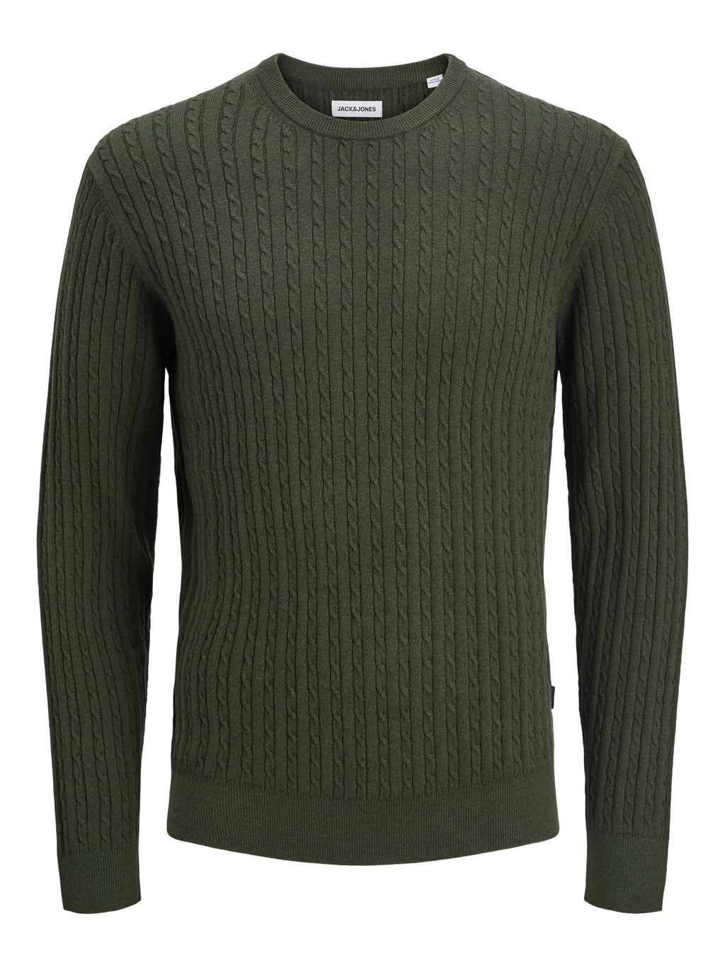 JJEEMIL KNIT CABLE CREW NECK NOOS 