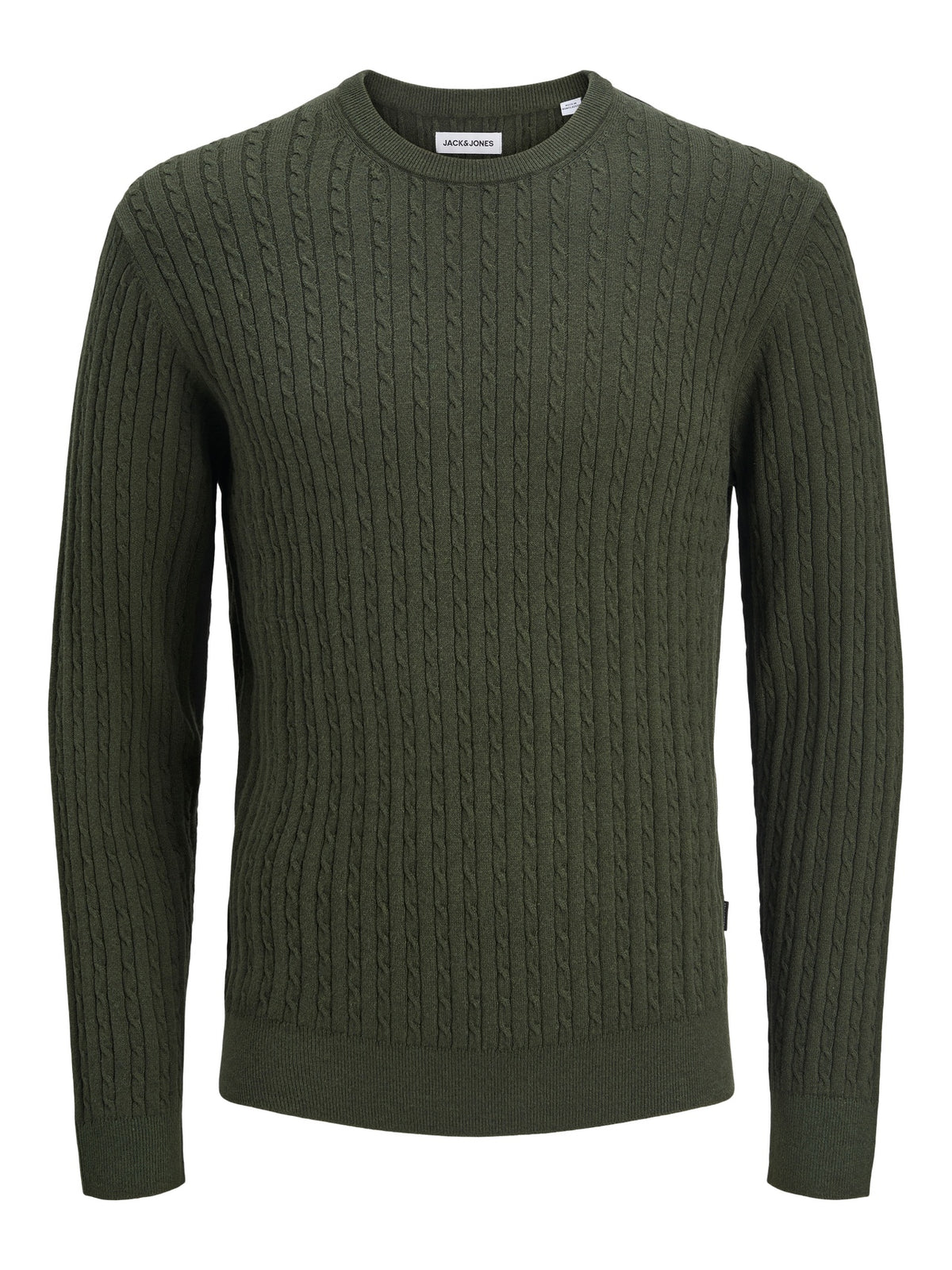 JJEEMIL KNIT CABLE CREW NECK NOOS 