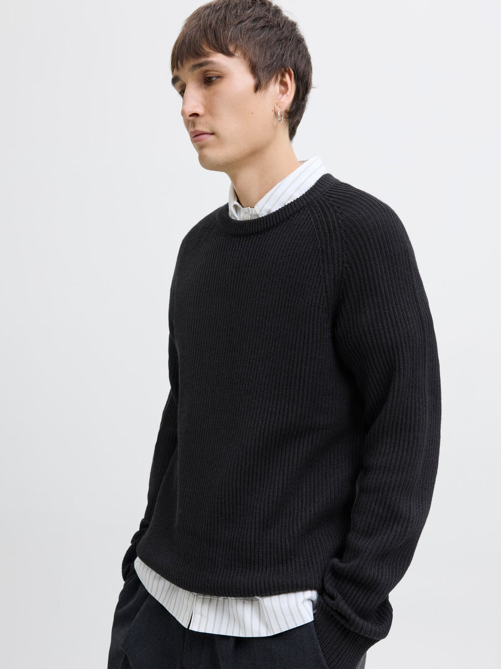 JJPANNEL KNIT CREW NECK AW25 