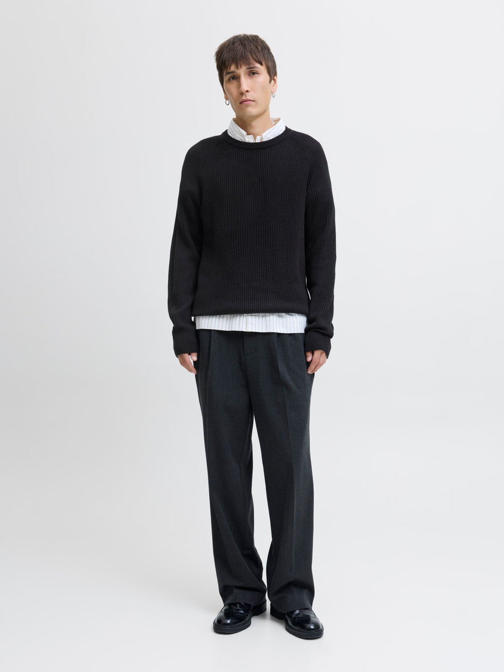 JJPANNEL KNIT CREW NECK AW25 
