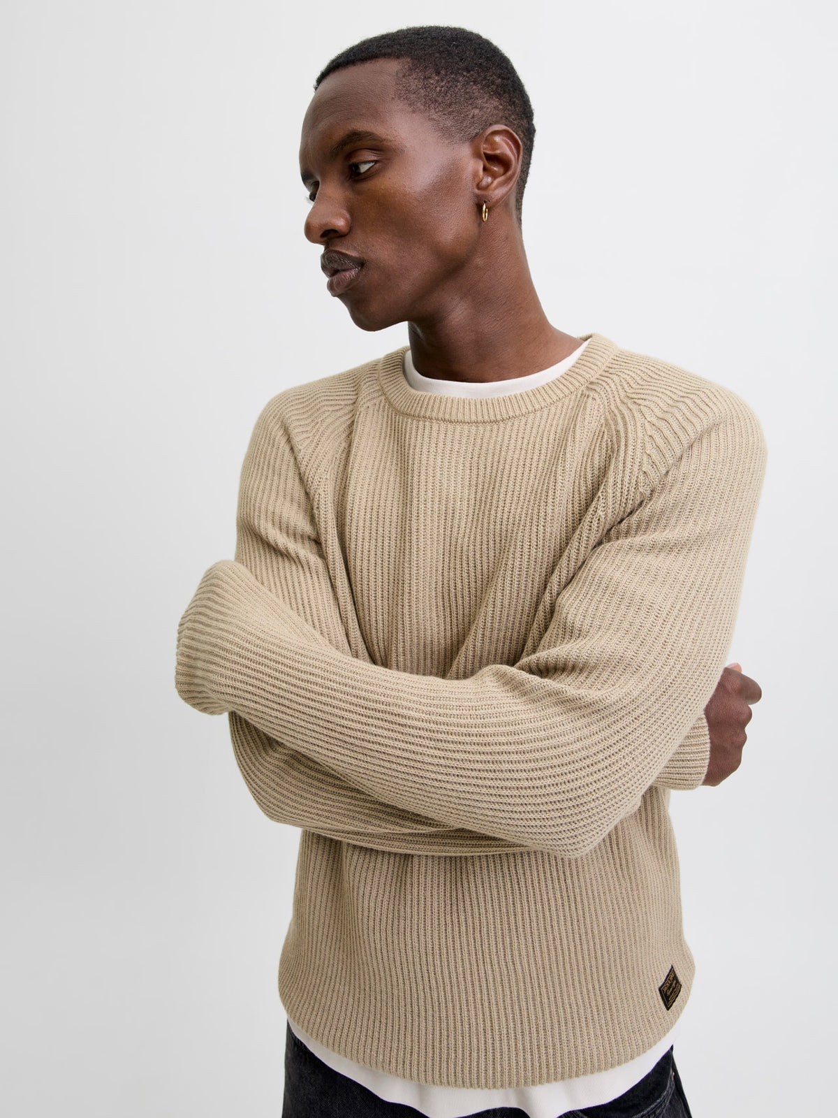 JJPANNEL KNIT CREW NECK AW25 
