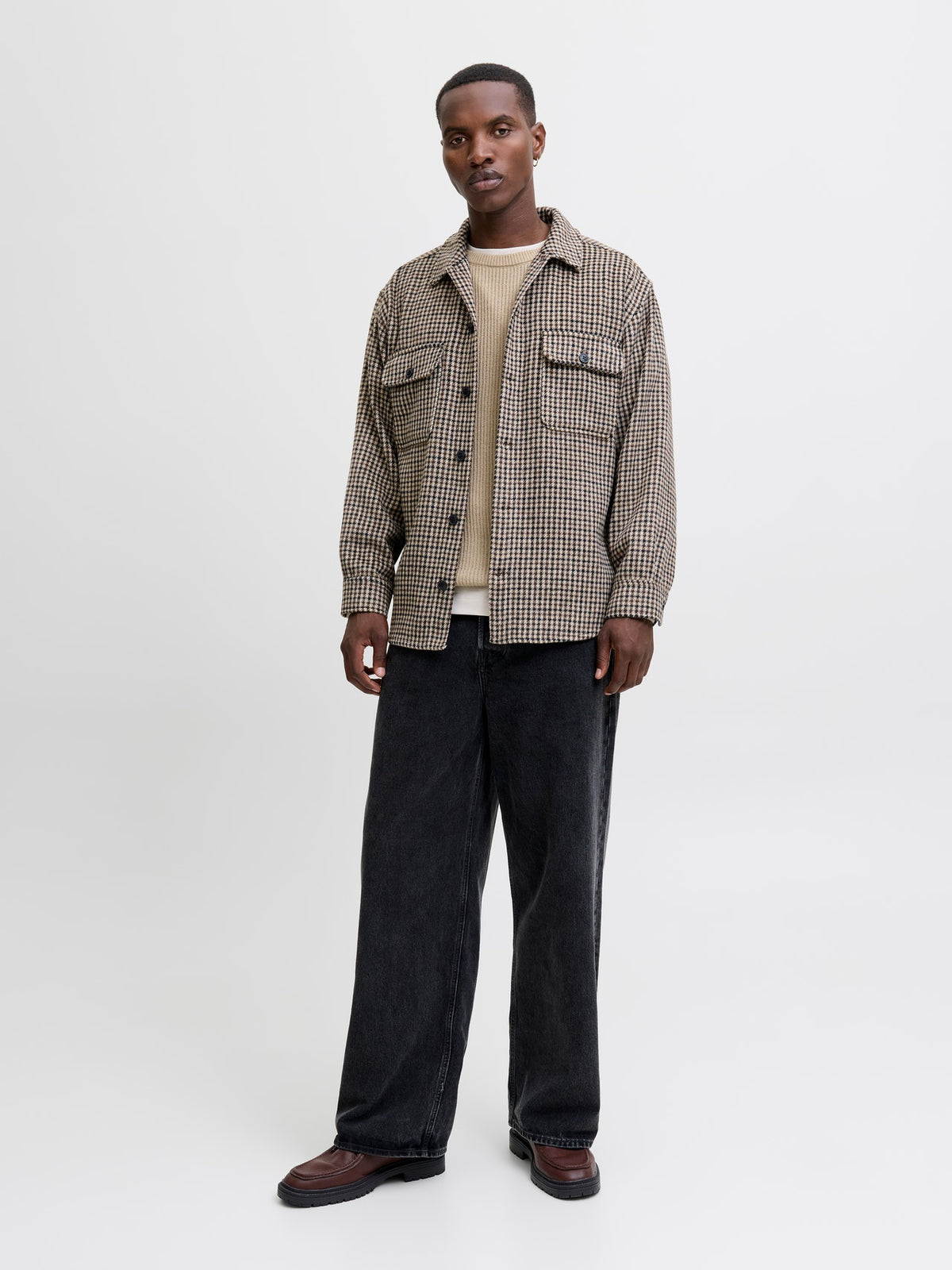 JJPANNEL KNIT CREW NECK AW25 