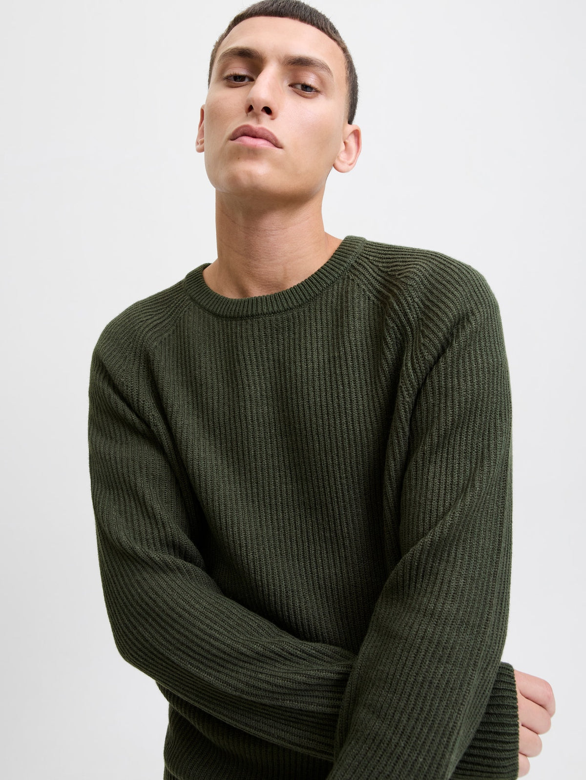 JJPANNEL KNIT CREW NECK AW25 