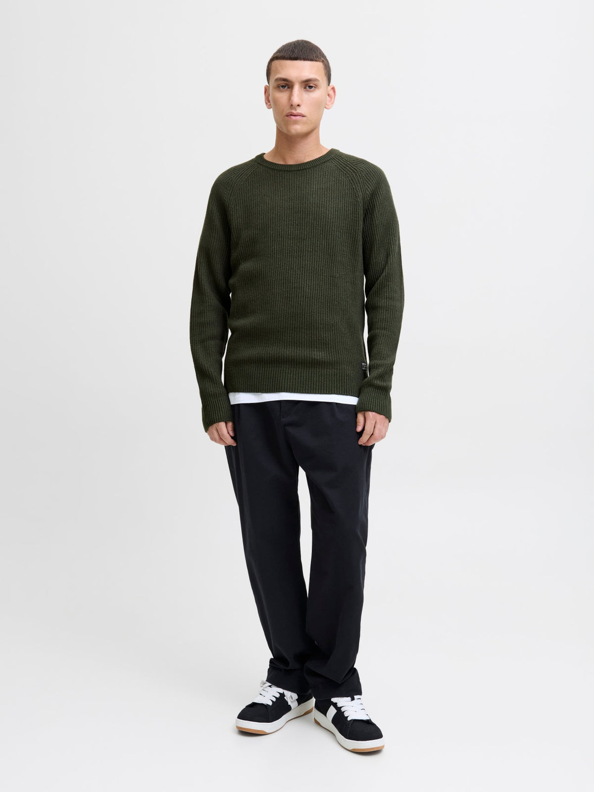 JJPANNEL KNIT CREW NECK AW25 