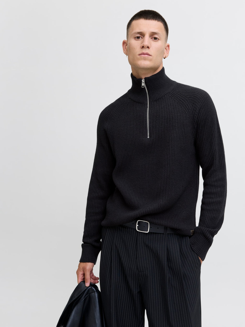 JJPANNEL KNIT HALF ZIP AW25 