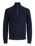 JACK AND JONES JJPANNEL KNIT HALF ZIP AW25