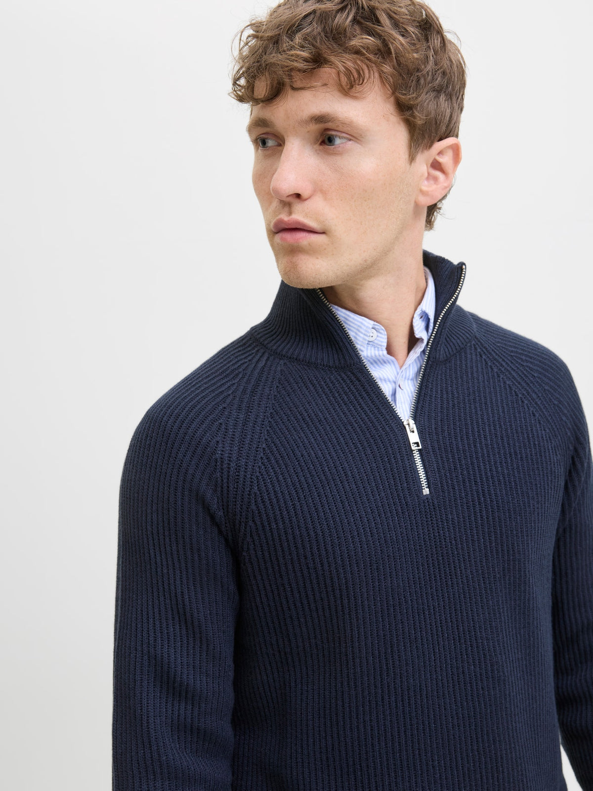 JJPANNEL KNIT HALF ZIP AW25 