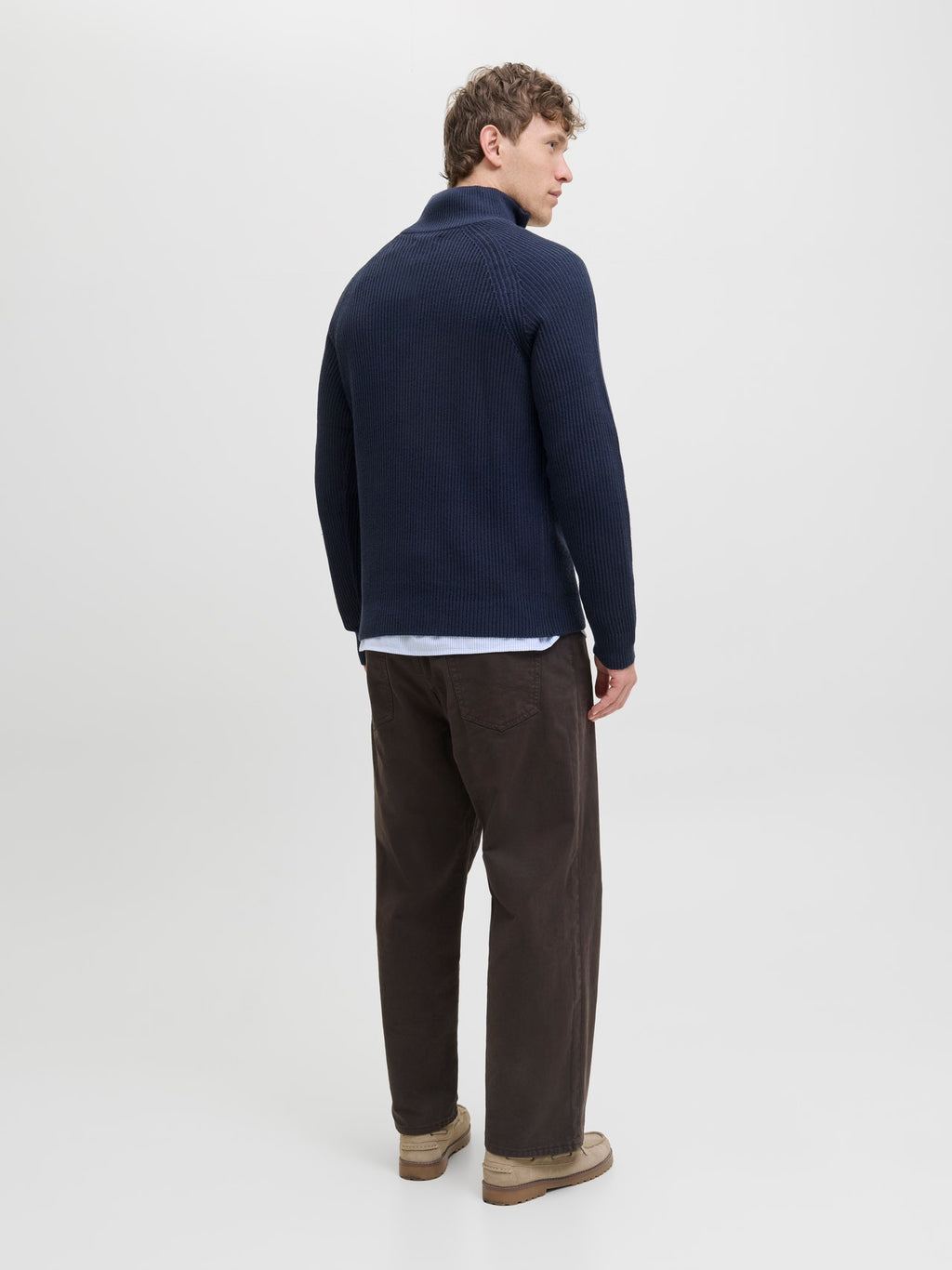 JJPANNEL KNIT HALF ZIP AW25 