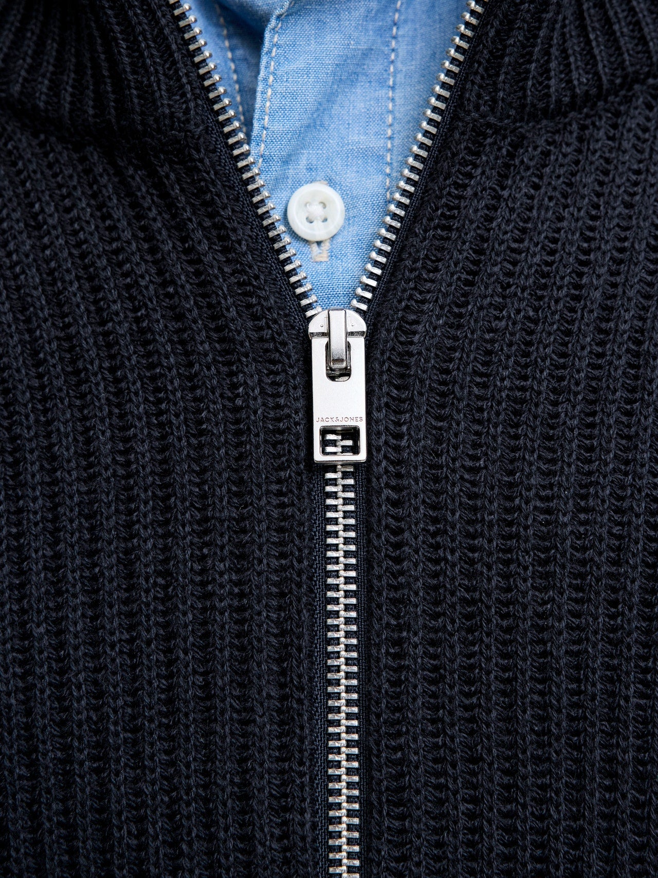 JJPANNEL KNIT ZIP CARDIGAN AW25 