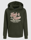 JACK JONES KIDS JJELOGO SWEAT HOOD 2 COL 25/26 NOOS JNR